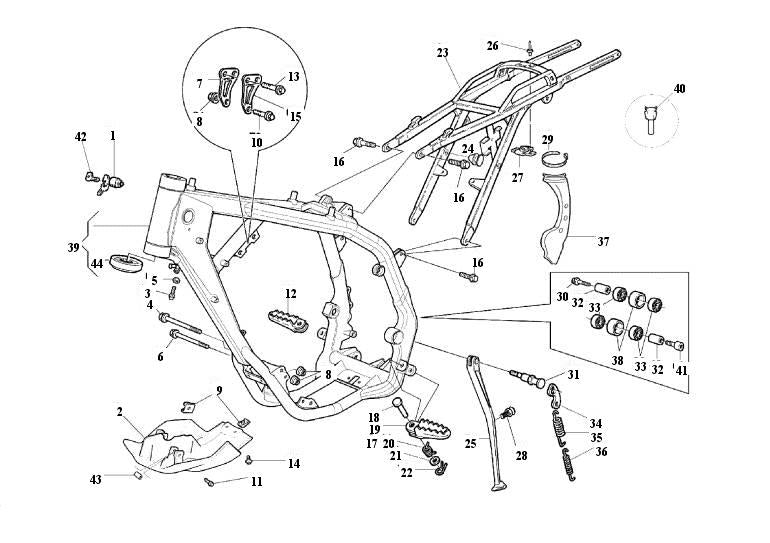HUSQVARNA ENGINE HEAD SUPPORT – 8000H1923