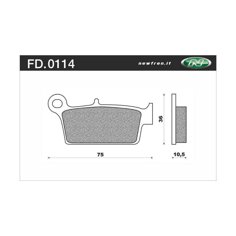 NEWFREN BRAKE PADS OFF ROAD DIRT SINTERED