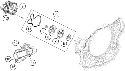 HUSQVARNA WATER PUMP GASKET – 78135053000