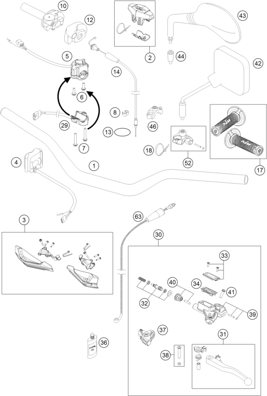 HUSQVARNA MIRROR CLAMP 09 – 50302044000