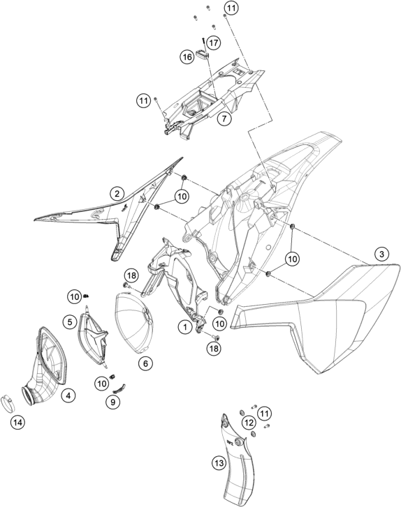 HUSQVARNA/KTM REAR SHOCK SPLASH PROTECTION – 47206010000