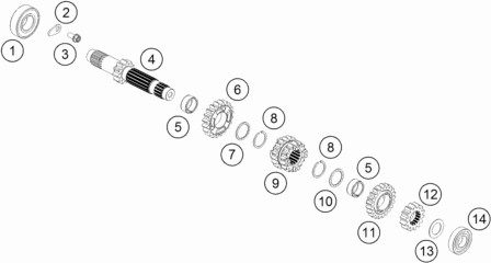 HUSQVARNA TC85 IDLER GEAR 5 TH – 47233005000