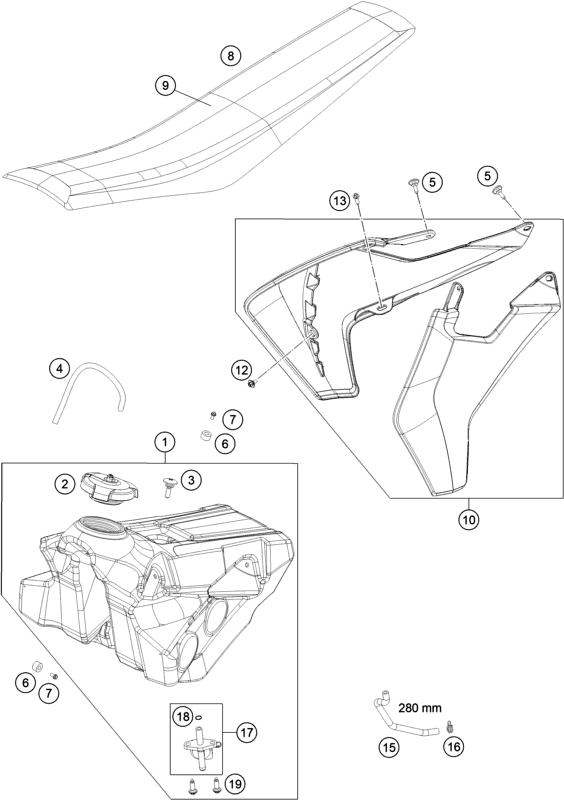 HUSQVARNA RADIATOR SHROUDS/SPOILER KIT TC85 2023 – 23608054000BNA
