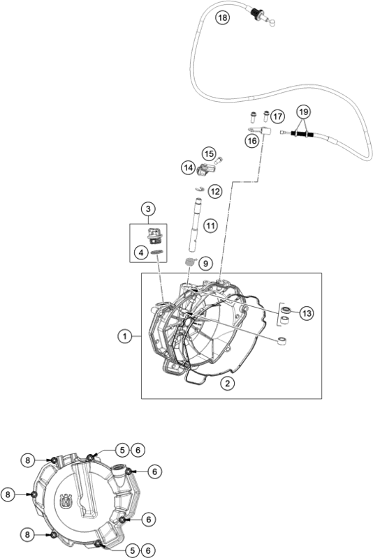 HUSQVARNA FORM RING CLUTCH COVER – 63530025300