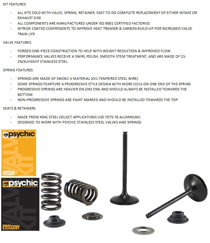 PSYCHIC EXHAUST VALVE SPRING & RETAINER KIT HONDA CRF250R 10-17