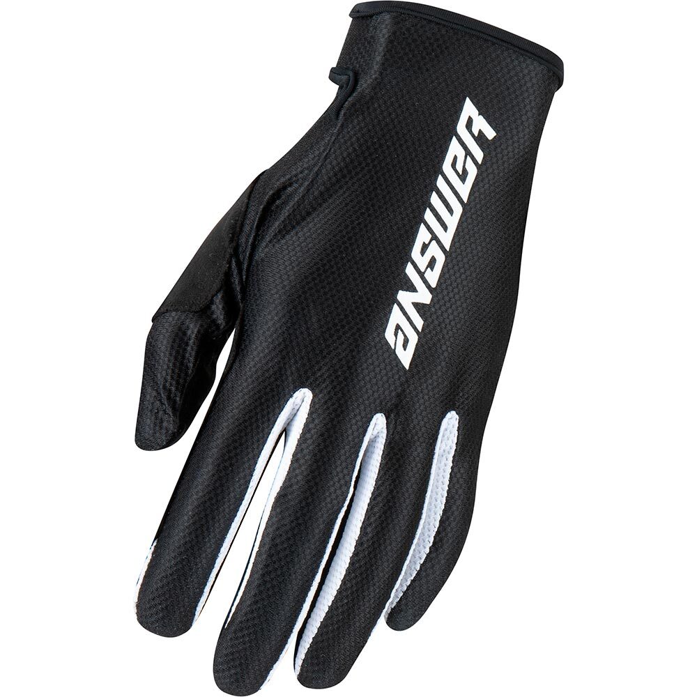 ANSWER ASCENT GLOVES BLACK/WHITE