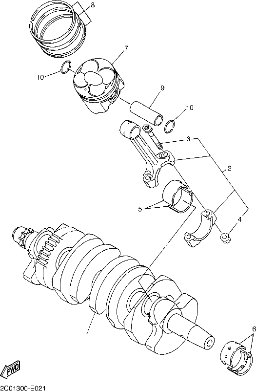 YAMAHA CRANK BEARING BLUE YZF600 – 13S-11416-00
