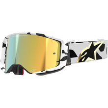 ALPINESTARS SUPERTECH CORP GOGGLE WHITE/GOLD-MIRROR GOLD LENS