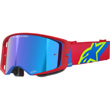 ALPINESTARS SUPERTECH CORP GOGGLE RED/BLUE-MIRROR BLUE LENS