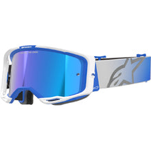 ALPINESTARS VISION 8 CORP GOGGLE BLUE/WHITE-MIRROR BLUE LENS