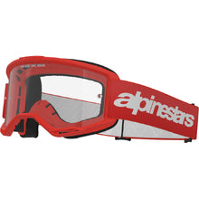 ALPINESTARS VISION 3 WORDMARK GOGGLE RED-CLEAR LENS