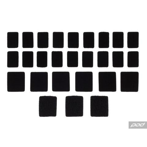 PODS KX VELCRO SET BLACK KX VELCRO SET BLACK BLACK ONE SIZE