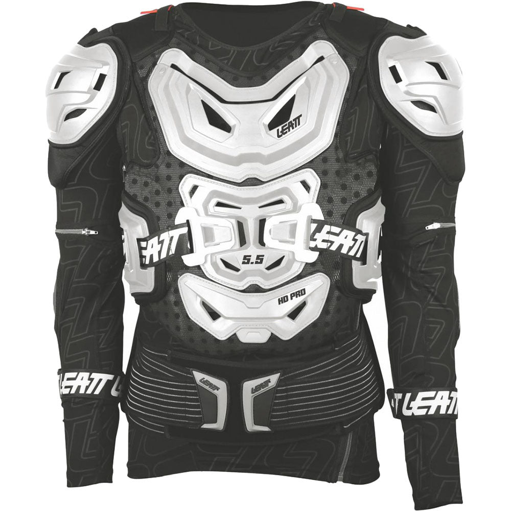 LEATT 5.5 BODY PROTECTOR WHITE SM-MD 160-172CM