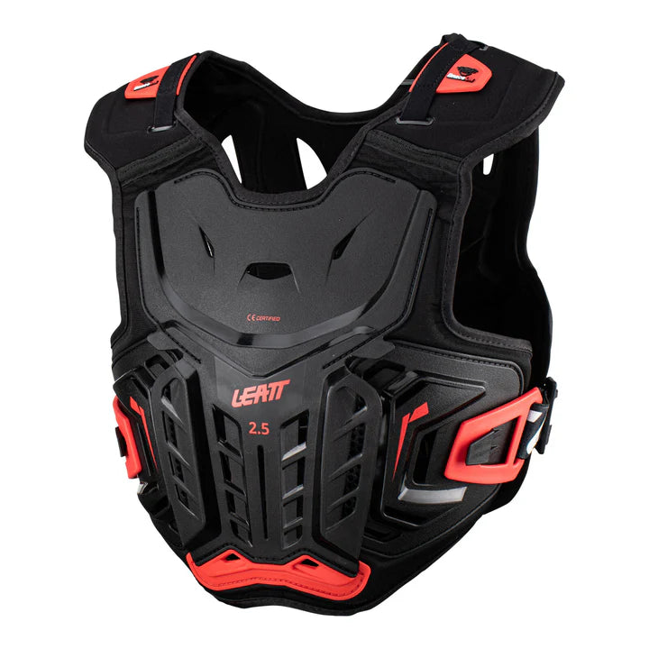 LEATT 2.5 JUNIOR CHEST PROTECTOR - BLACK/RED 147-159CM