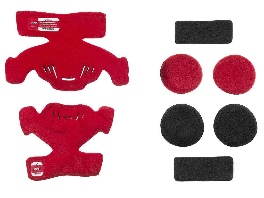 PODS K300 MX PAD SET RED LEFT POD