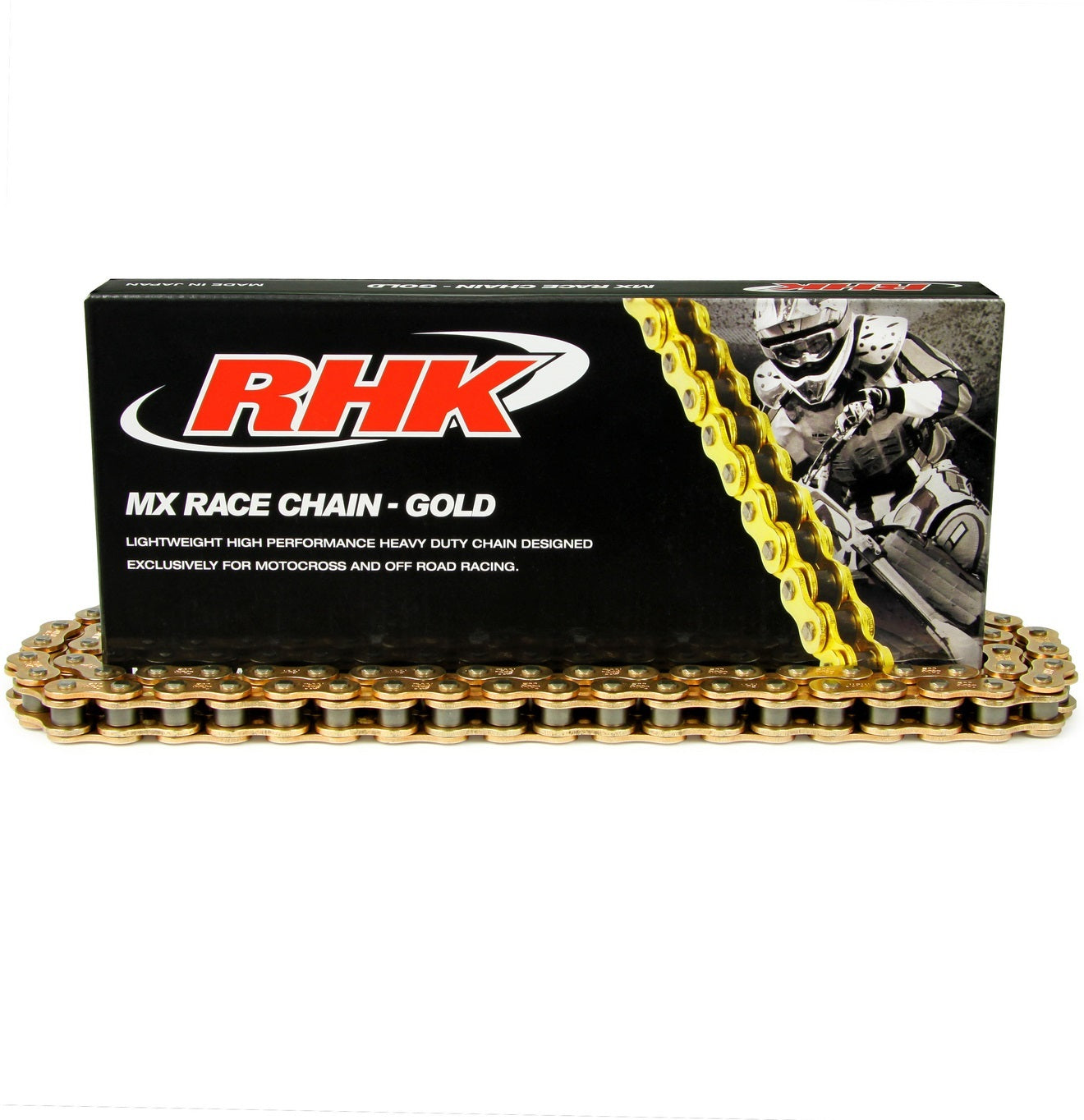 RHK CHAIN 428 128L GOLD MX RACING HEAVY DUTY