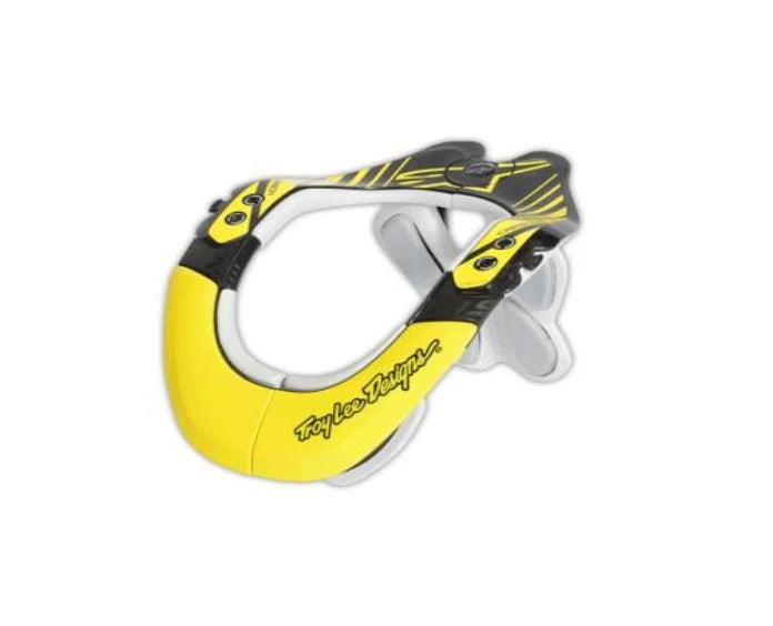 TLD ALPINESTARS BNS NECK SUPPORT BRACE CARBON TECH BACK/YELLOW L