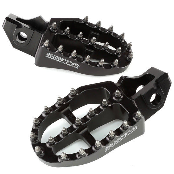ZETA FOOT PEGS ALUM HUSQ/KTM/GASGAS 23 BLACK