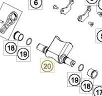 HUSQVARNA/KTM EXAUST FLAP BUSHING – 50437023100