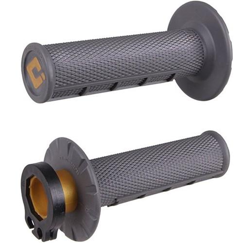 ODI V2 LOCK ON GRIPS MX HALF WAFFLE GRAPHITE SOFT 2T/4T