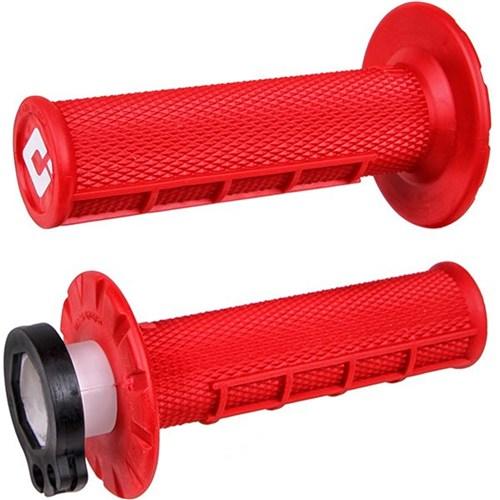 ODI V2 LOCK ON GRIPS MX HALF WAFFLE RED SOFT 2T/4T