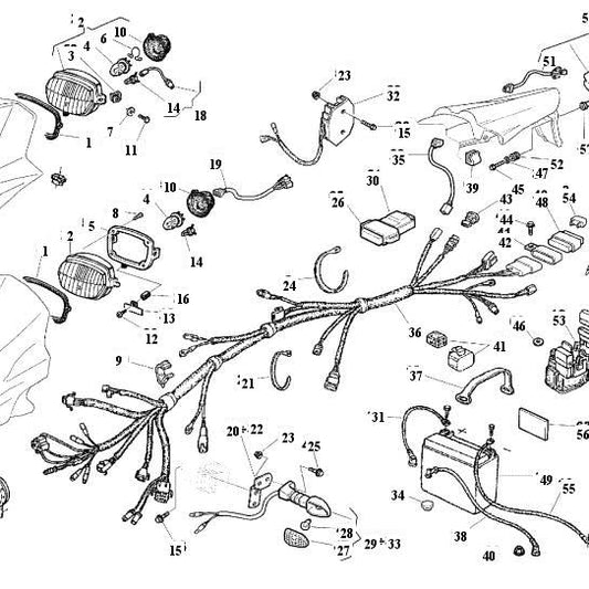 HUSQVARNA HEADLIGHT GASKET – 8000A6097