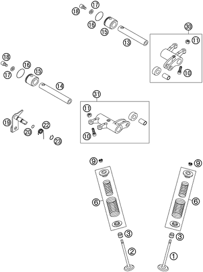 HUSQVARNA VALVE SPRING KIT 1X RAC 2001 – 83036028144
