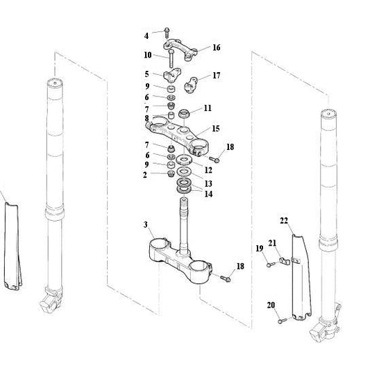 HUSQVARNA/HUSABERG UPPER CLAMP TE449-511 11-13 – 8000H1358