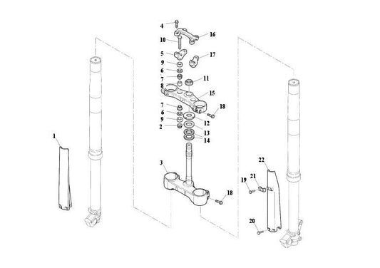 HUSQVARNA/HUSABERG UPPER CLAMP TE449-511 11-13 – 8000H1358