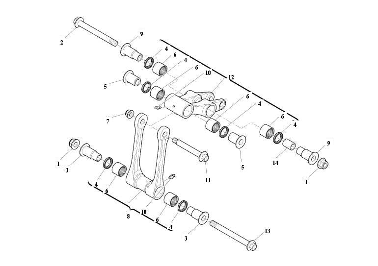 HUSQVARNA/HUSABERG REAR LINKAGE SET TC/TE/TXC/SMR 11-12 – 8000H2365