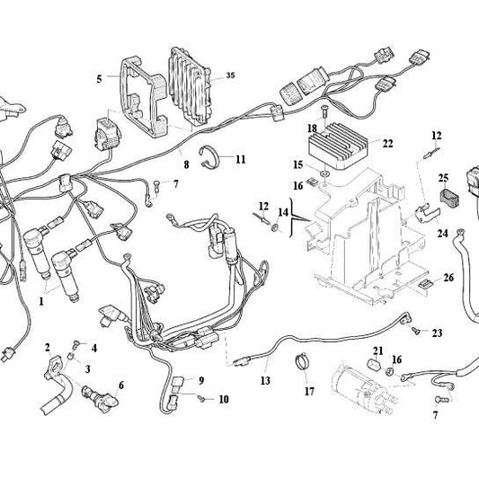 HUSQVARNA/HUSABERG WIRING HARNESS NUDA 900 – 8000H3296