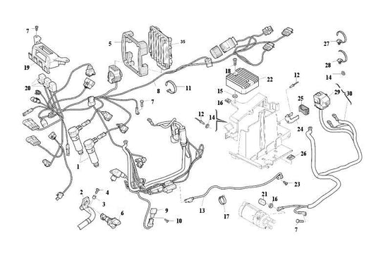 HUSQVARNA/HUSABERG WIRING HARNESS NUDA 900 – 8000H3296