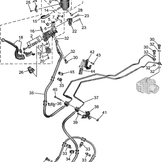 YAMAHA FRONT BRAKE LEVER SET MT-09/YZF-R7/XSR900 24-25 – BEB-W2616-00