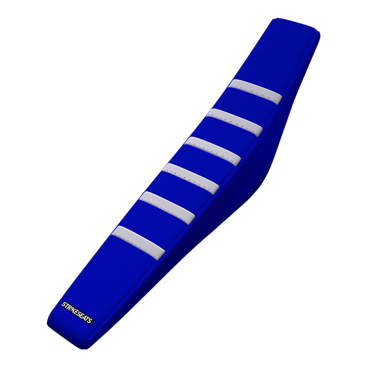 STRIKE SEATS YZ450F 23 GRIPPER SEAT COVER WHITE/BLUE/BLUE