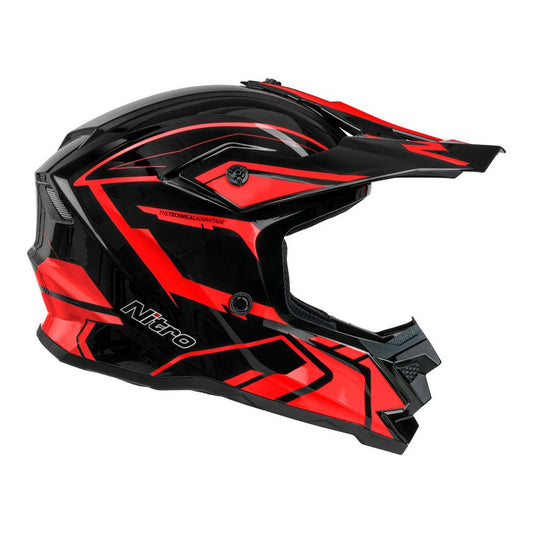 NITRO MX710 YOUTH SHARD II RED BLACK YS