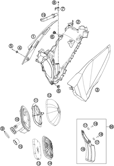 HUSQVARNA AIRBOX RUBBER 350 EFI – 77506026000