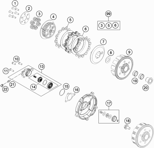 HUSQVARNA/KTM CLUTCH SPRING RETAINER 25X63 5X2 TC/SX65 98-23 – 46032006000