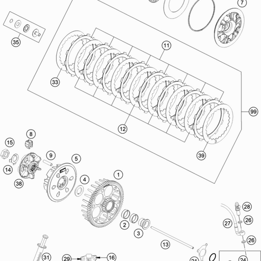 HUSQVARNA CLUTCH BASKET – 79432101076