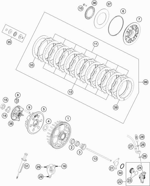 HUSQVARNA CLUTCH BASKET – 79432101076