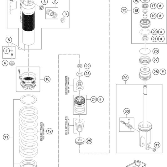 HUSQVARNA REAR SHOCK SPRING PLATE KIT – 50180824S1