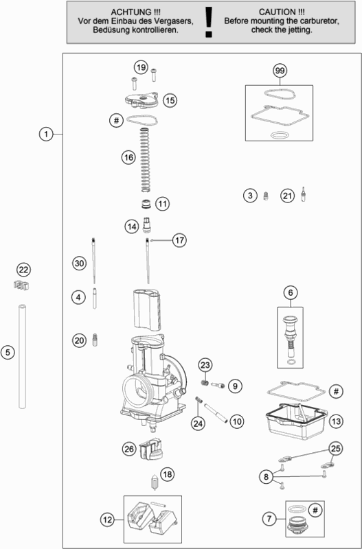 KTM JET NEEDLE 6BFY44-75