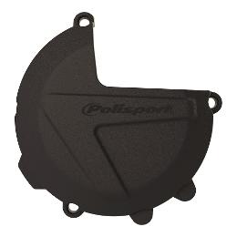 POLISPORT CLUTCH CVR PROTECTOR HUSQ TE250/300 17-20 BLACK