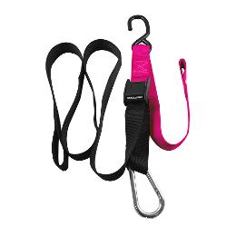 CYKEL TIE DOWNS SNAP HOOK LOOP 38MM FLURO PINK
