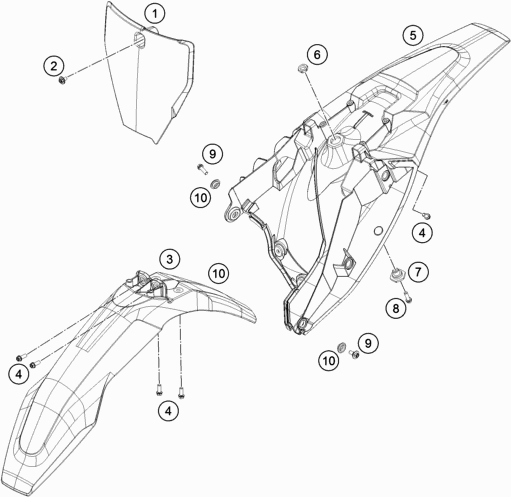 HUSQVARNA FRONT NUMBER PLATE TC85 20-24 – 23608007000AB