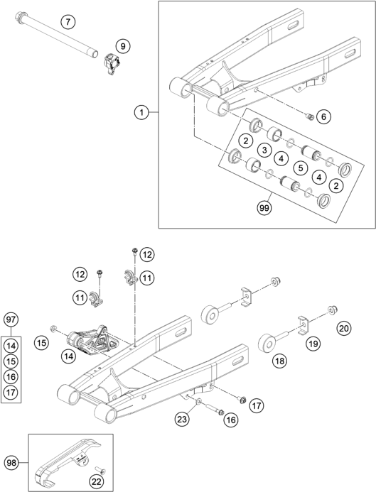 HUSQVARNA SUPPORTING BRACKET TC50 – 45010083060