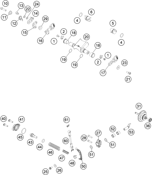 HUSQVARNA EXHAUST CONTROL HATCH 250 – 55537020000