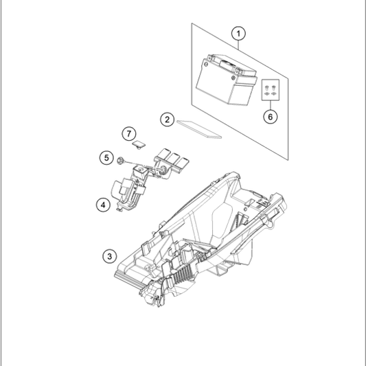HUSQVARNA BATTERY COMPARTMENT – 25111155000