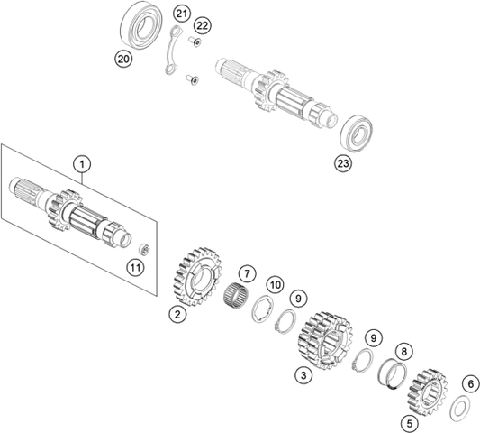 HUSQVARNA/KTM FIXED GEAR 2ND – 79533002000