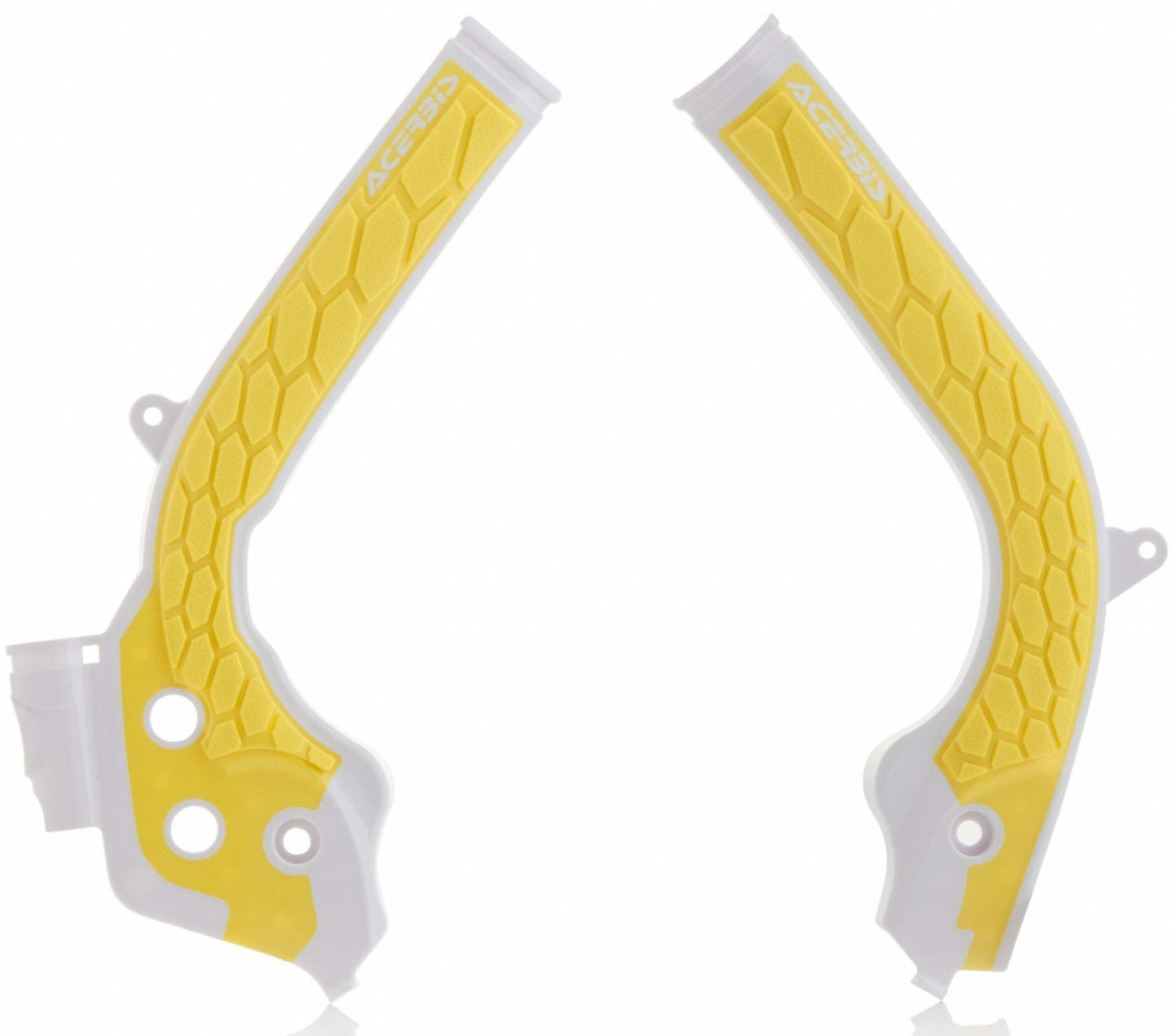 ACERBIS X GRIP FRAME GUARDS SX-F/EXC-F/FC/TC/TE/FE WHITE/YELLOW