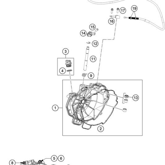 HUSQVARNA FORM RING CLUTCH COVER – 63530025300